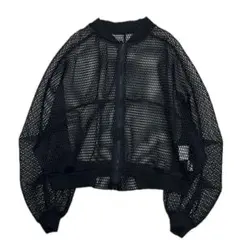 Narcissus ナルシス ブルゾン　メッシュ　シースルー　ブラックのサムネイル