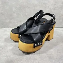 MOUSSY マウジー CROSS BAND WOOD SOLE サンダル