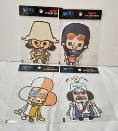 ワンピース×パンソンワークスコラボステッカー ミニステッカー シール 4枚セット