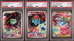 【PSA10 3連番】メガフシギバナex SAR 進化ライン