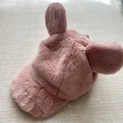ディズニー　ファンキャップ　帽子　もこもこ　ピンク