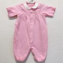 ミキハウス　ピンク ツーウェイドレスオール 50-60