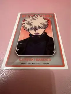 ヒロアカ　ベースヤードトーキョー　クリアアートカード　爆豪　ノベルティ付き