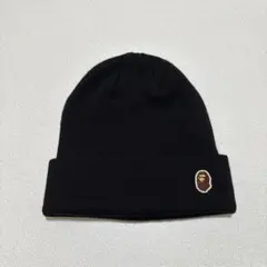 A BATHING APE ニット帽 ビーニー ブラック