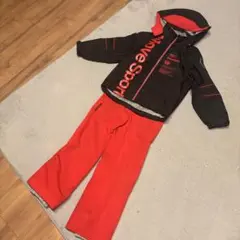 Move Sport 子ども用スキーウェア 黒/赤