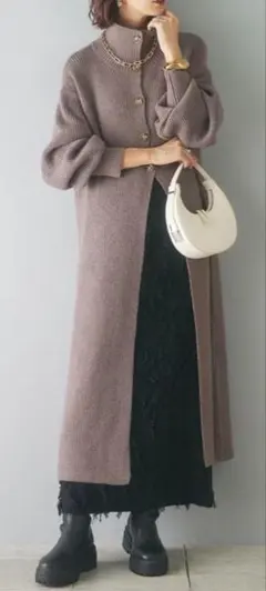 新品未着用♡esica エシカ♡ロングタートルネックニットカーディガン
