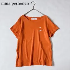 美品　minä perhonen 半袖Tシャツ mina perhonen / 半袖カットソー ブラック - メルカリ