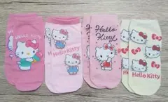 【4足セット】キティちゃん♡くるぶしソックス