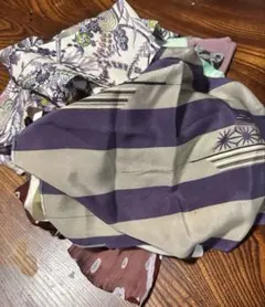 ヴィンテージ　正絹小紋　端切れ　アソート　300g