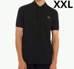 新品 FRED PERRY ブラック ポロシャツ 刺繍ロゴ