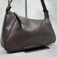 ✨美品✨ウンガロ レザー ワンショルダーバッグ レザー ロゴ ブラウン