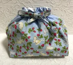 NO218＊お弁当袋　巾着袋　猫柄