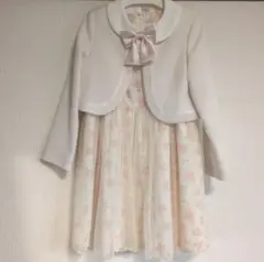 花柄ドレスとカーディガンセット 130cm