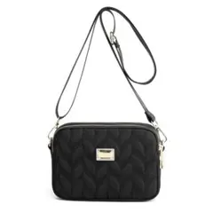 ブラック ショルダーバッグ 斜めがけバッグ ボディバッグ 大容量