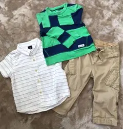 babyGap 90サイズ3品セット　トレーナーパンツシャツセット