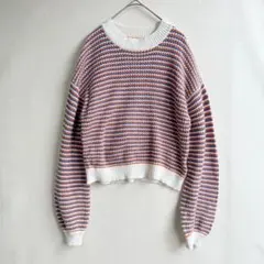 Linoluce レディース　クルーネック　ニット　セーター　M 古着