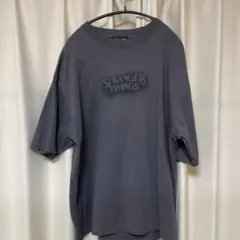 ストレンジャーシングス ニコアンド　Tシャツ Lサイズ 墨黒　ネットフリックスのサムネイル
