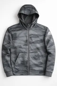 adidas 迷彩柄 フルジップパーカー