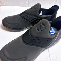 【訳あり】PUMA スリッポンスニーカー ブラック　27.5