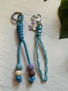 ハンドメイド‪‪❤︎‬パラコード キーホルダー2個セット ㊳