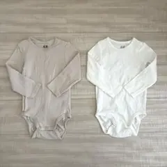 H&M 【US 12-18M】リブロンパース　オーガニックコットン