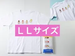 ローソン　男女兼用Ｔシャツ　からあげクンオールスター 白　ＬＬサイズ ホワイトのサムネイル