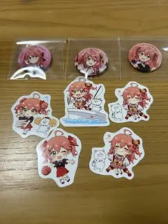 スシロー　さくらみこ　数量限定　缶バッチ　ピック