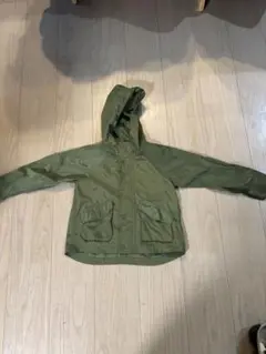 グローバルワークフード付きカーキジャケット