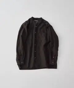 18ss nest Robe リネンハイカウントシャツ 定価27，000円 ライトピーチ 01181-1034 ネストローブ バンドカラー スタンドカラー 麻 nest Robe CONFECT ハイカウントリネンシャツ