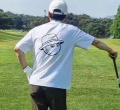 白 M マルボンゴルフ MALBON GOLF 半袖 モックネック - メルカリ