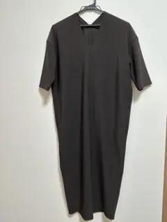 STYLE DELI Vネック ワンピース 02 (L) ブラウン