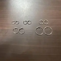 セイヤインターナショナル　シルバー フープピアス 4ペアセット