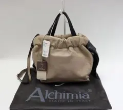 新品 定価約4万円 アルキミア リボン 2WAY トートバッグ シープレザーのサムネイル