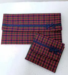 色々入るマルチポーチ　ふくさ入れ　月謝ケース　蛇腹小銭入れ