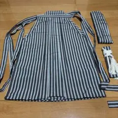 七五三用 袴　ストライプ柄衣装 帯付き男の子　5歳　日本製