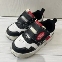 VANS キッズスニーカー ホワイト/ブラック ベルクロ