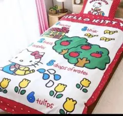 ハローキティ　しまむら　掛け布団カバー&枕カバー