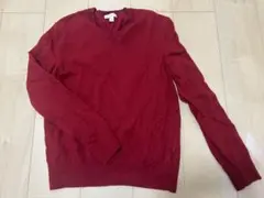 Gap 赤 Vネックセーター Lサイズ