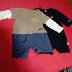 ベビー服　男児 2着　60〜70cm ロンパース・カバーオール