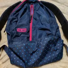 adidas ドット柄 リュック ネイビー/ピンク