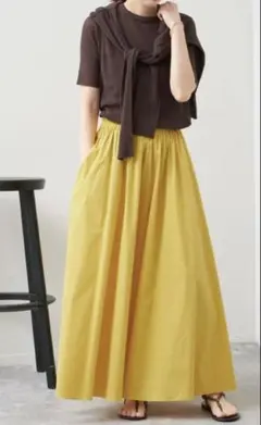 Spick andSpan CO/PE 撥水ギャザースカート