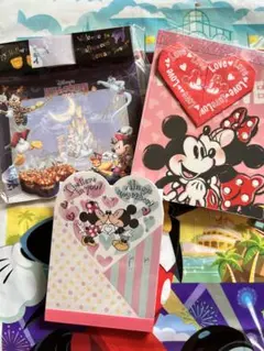 ディズニー　メモ帳　セット　ハートメモ　ハロウィン　メモ　ふせん