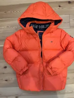 【超美品】TOMMY HILFIGER オレンジ ダウンコート 120