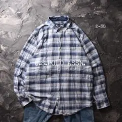 U.S. POLO ASSN. ネルシャツ チェック　コットンのサムネイル