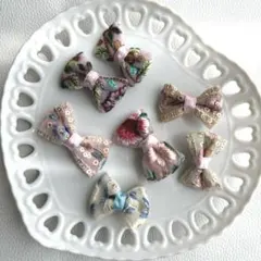 21. ヘアクリップ　ぱっちんどめ　ヘアピン　ハンドメイド　　インド刺繍リボン