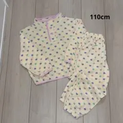 未使用　フリースセットアップ　ハート柄　110cm