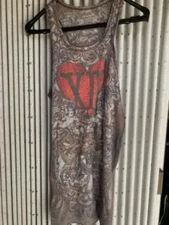 VAMPSスカルデザイン タンクトップ ノースリーブ