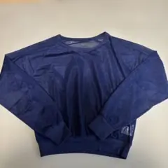 ネイビー 長袖 トップス Fサイズ mystic シースルー
