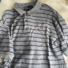 Polo by Ralph Lauren M ポロシャツ グレー ボーダー