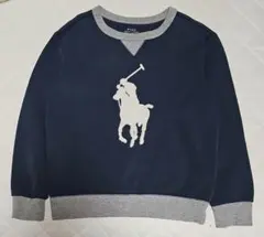 ラルフローレン サガラワッペン ビッグポニー スウェット ネイビートレーナー